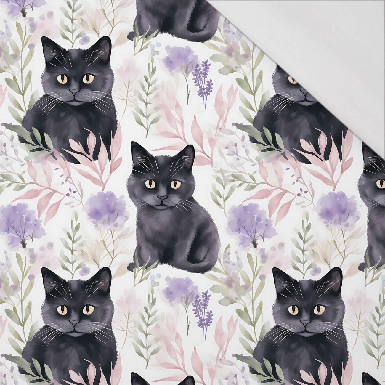 PASTEL BLACK CAT - single jersey 