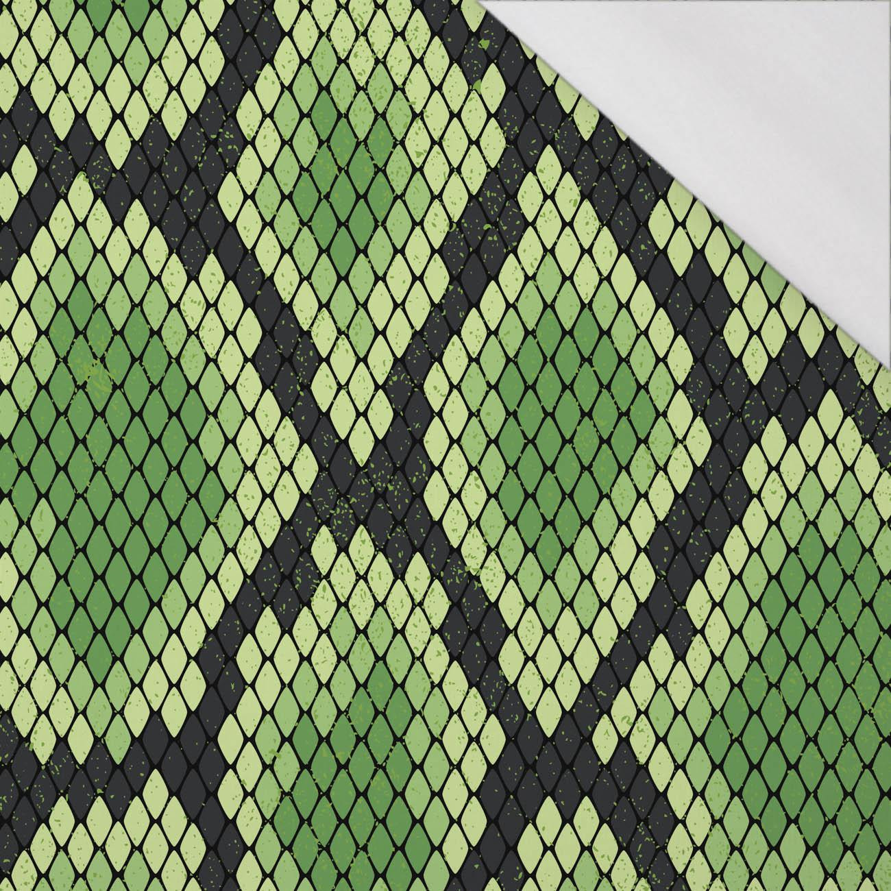SKÓRA WĘŻA WZ. 2 / zielony - single jersey z elastanem 