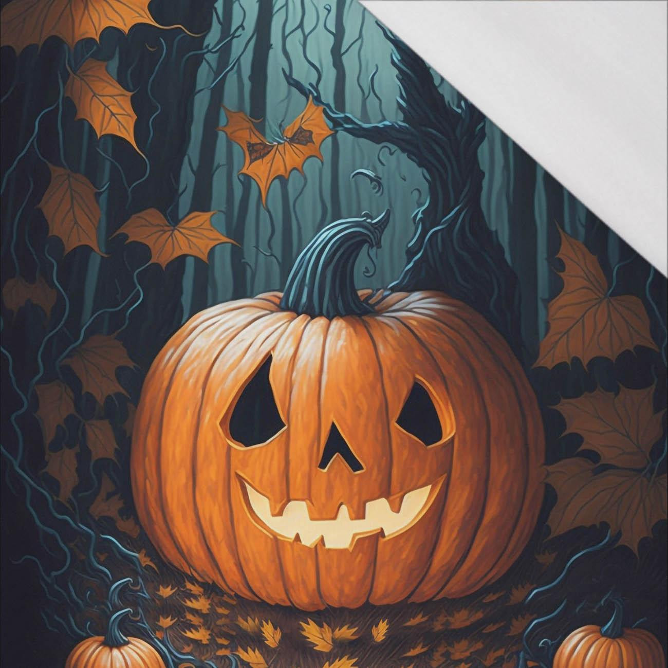 HALLOWEEN PUMPKIN - PANEL (60cm x 50cm) SINGLE JERSEY