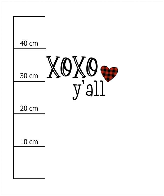 XO XO Y’ALL (BE MY VALENTINE) - panel 50cm x 60cm