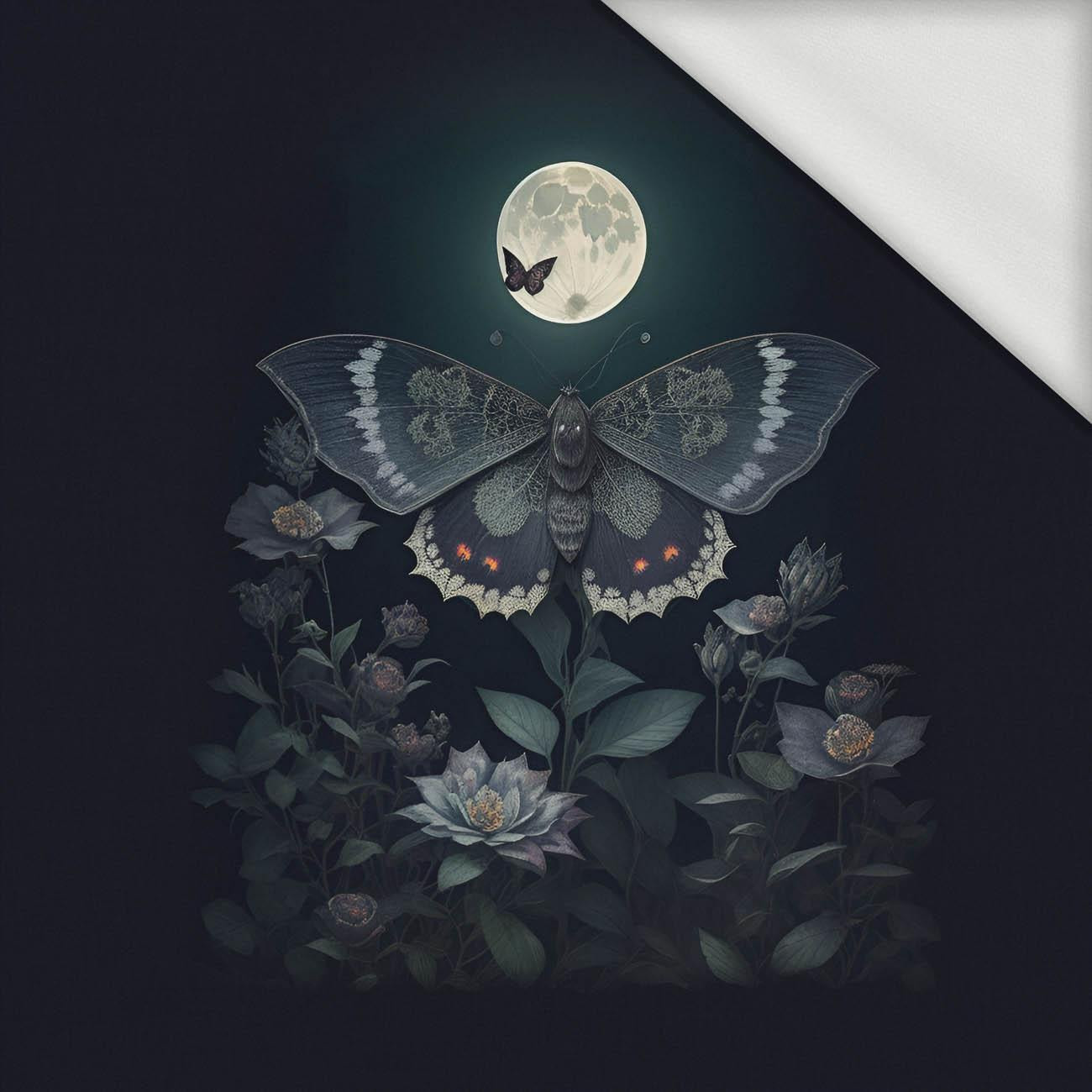 NIGHT BUTTERFLY - panel (75cm x 80cm) dzianina pętelkowa