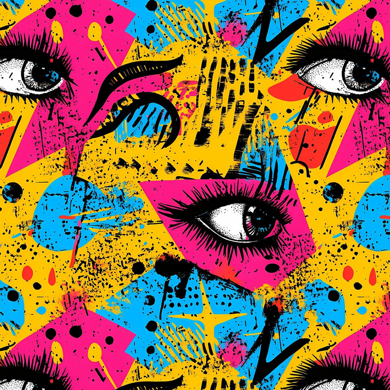 EYES WZ.2 - dzianina drapana z elastanem ITY