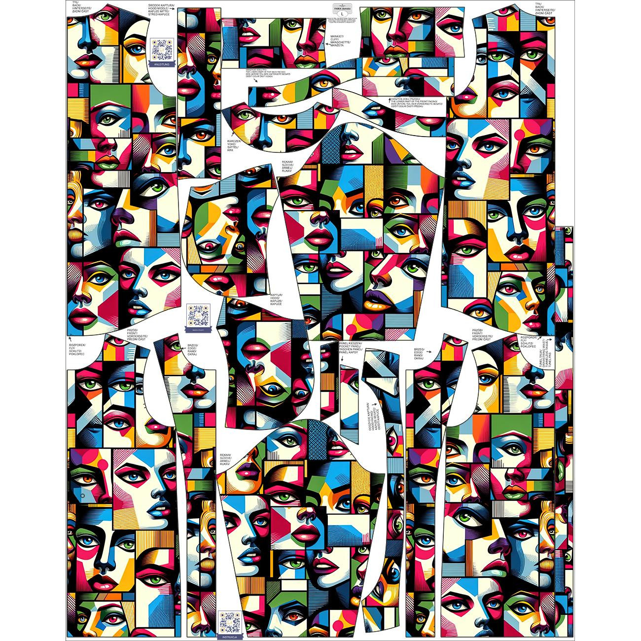 PARKA DAMSKA (ANNA) - FACES WZ.1 - zestaw do uszycia