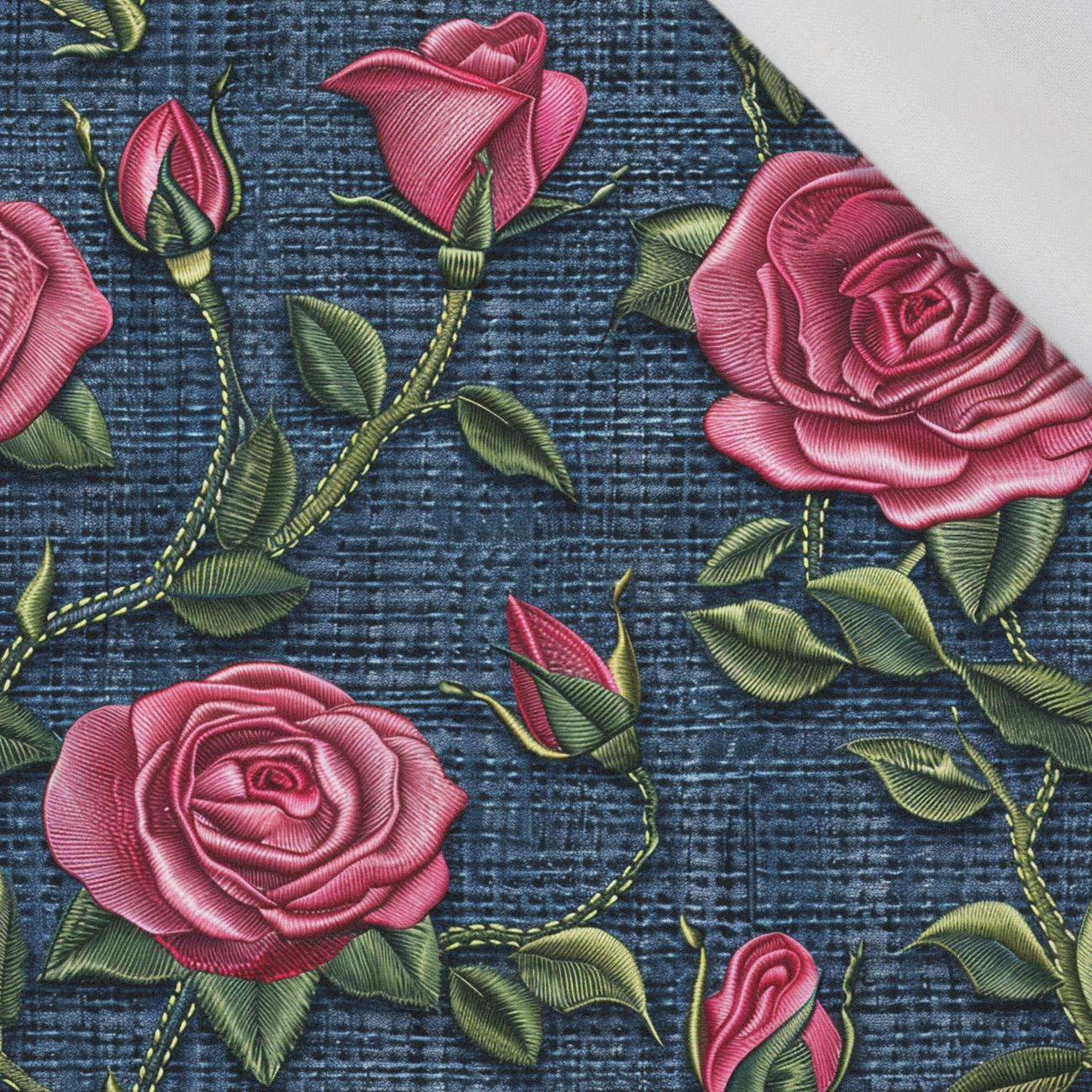 FLOWERS 3D WZ. 10 - tkanina bawełniana