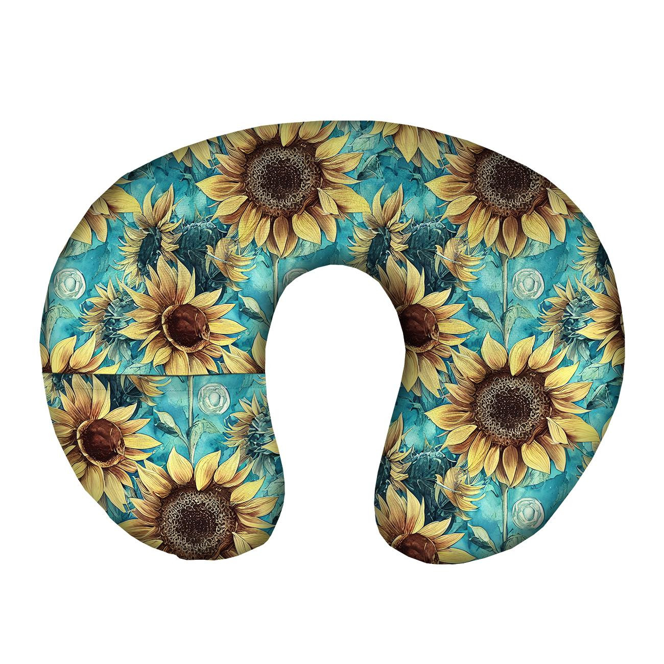 PODUSZKA NA SZYJĘ - FLOWERS WZ.25 - zestaw do uszycia