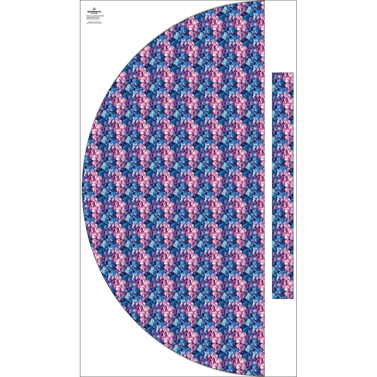 Panel na spódnicę z półkoła "MAXI" - Flowers wz.32