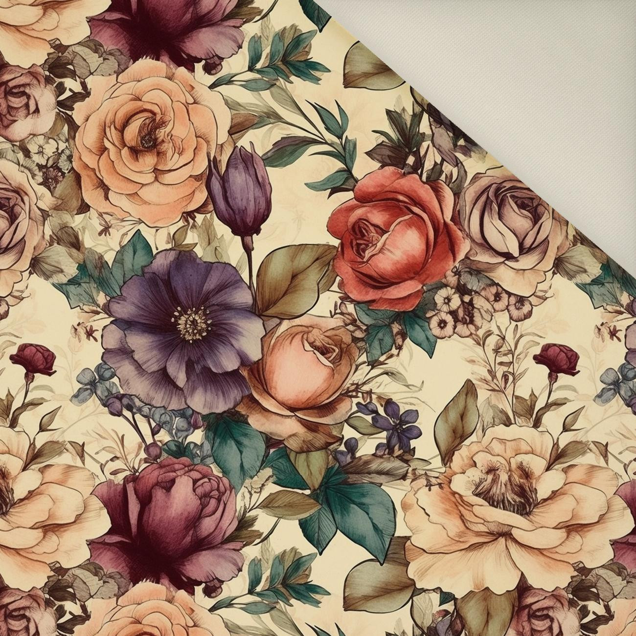 FLOWERS WZ.39- Welur tapicerski