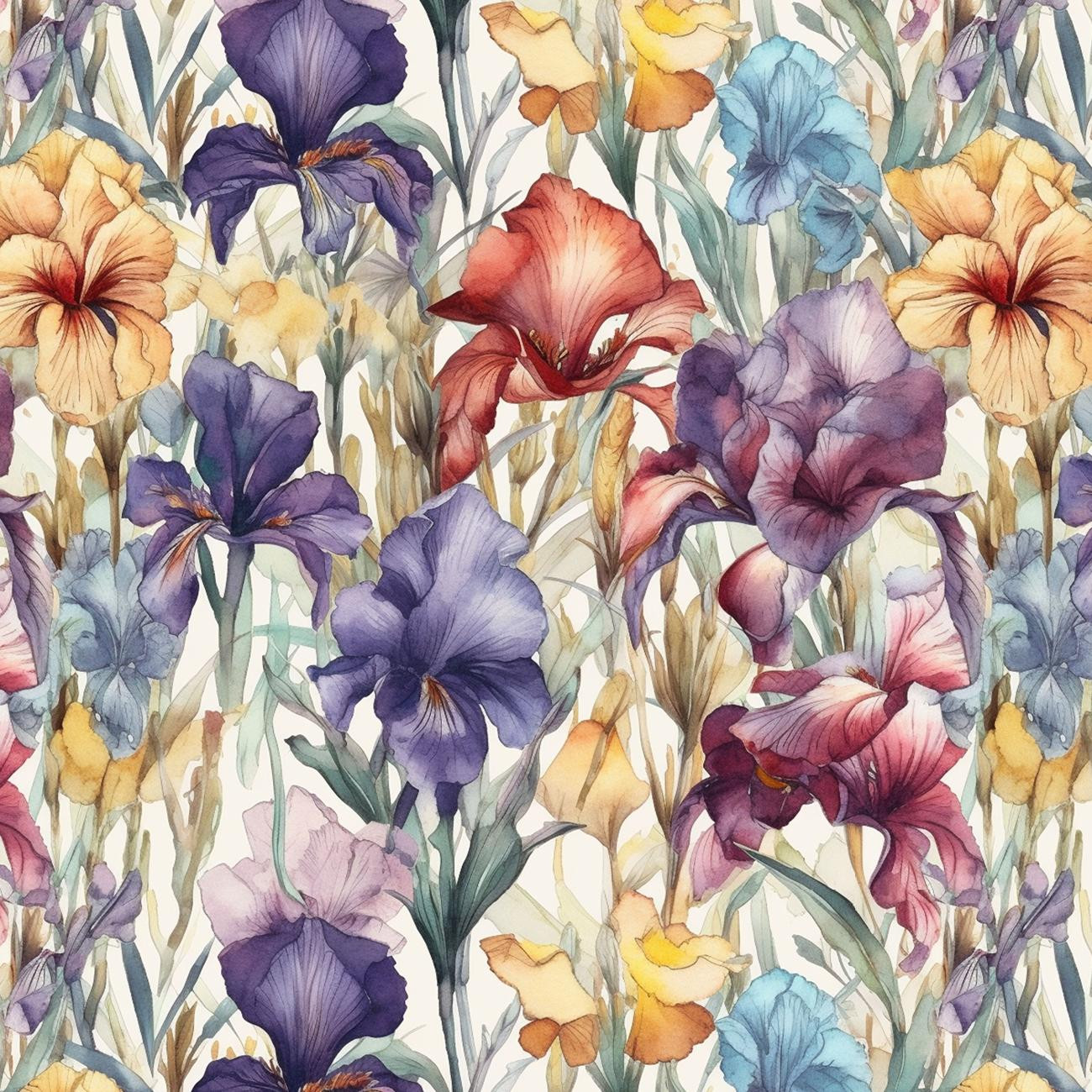 FLOWERS WZ.42 - dresówka pętelkowa