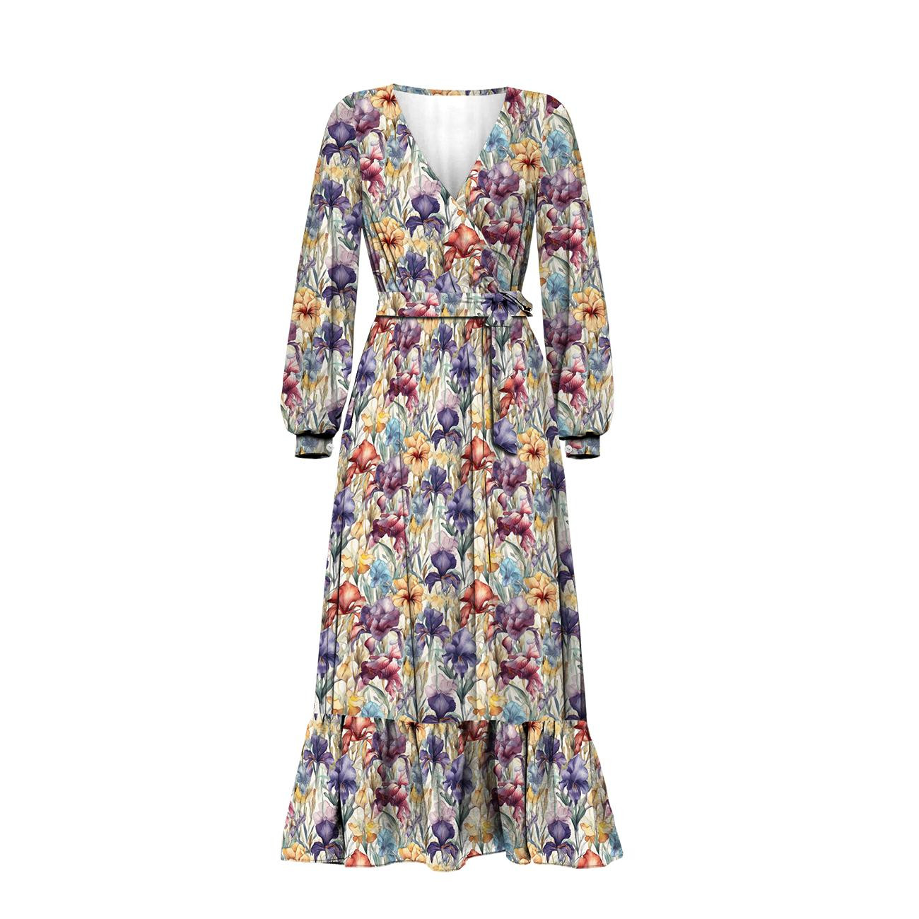 FLOWERS WZ.42 - dresówka pętelkowa