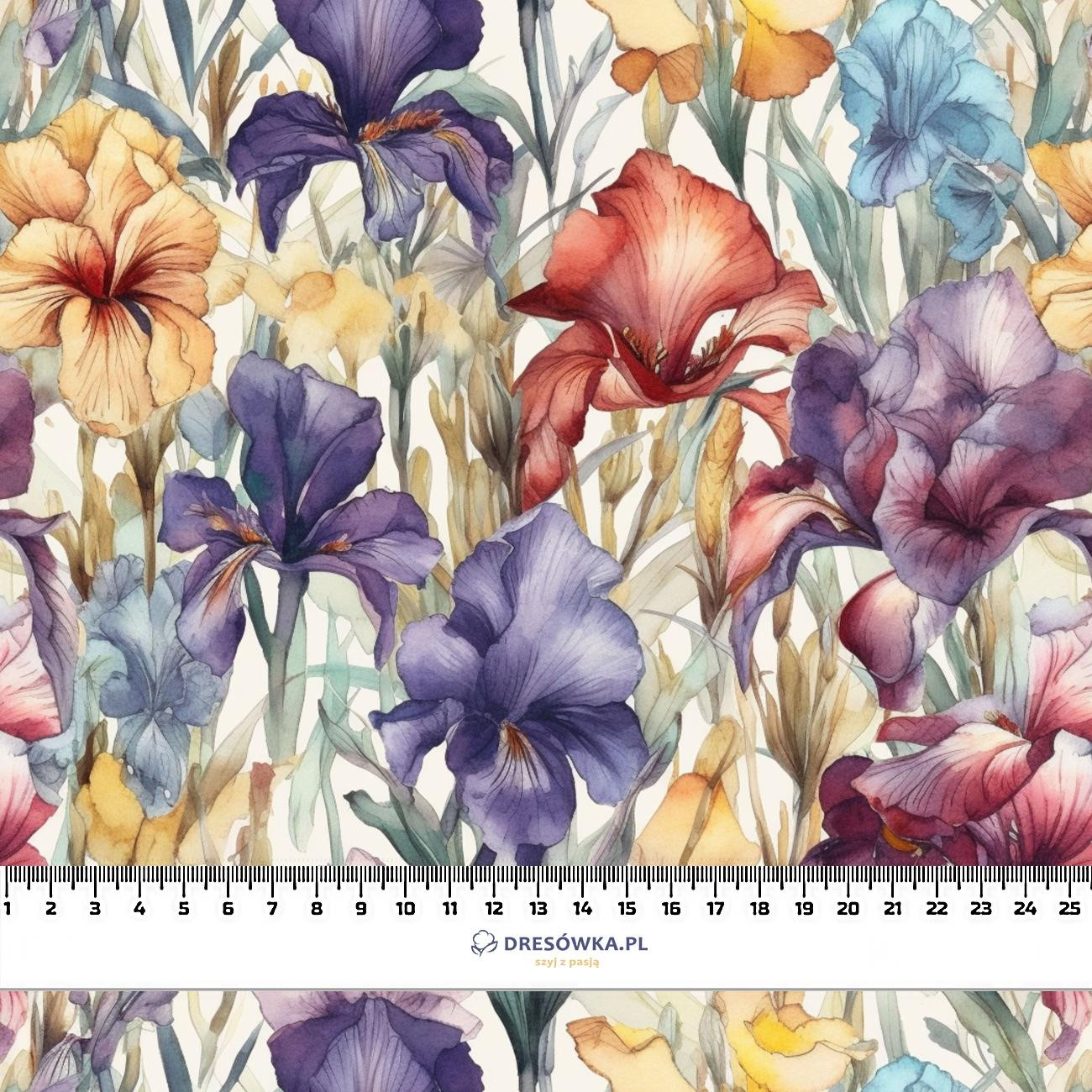 FLOWERS WZ.42 - dresówka pętelkowa