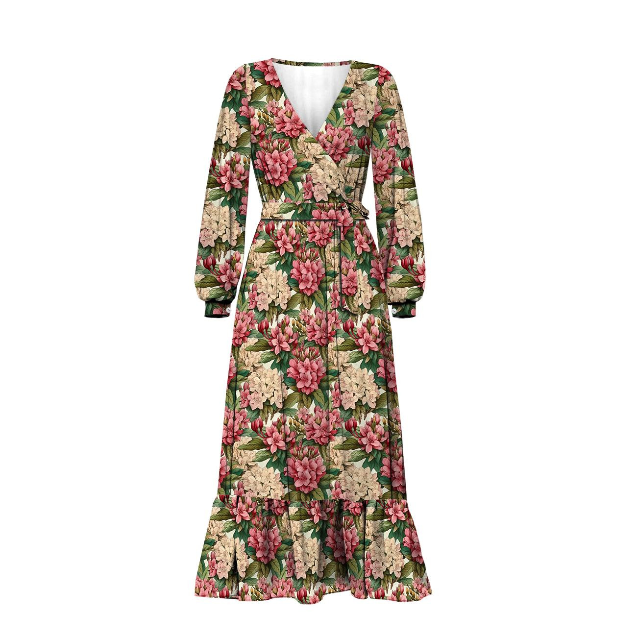 FLOWERS WZ.43 - dresówka pętelkowa