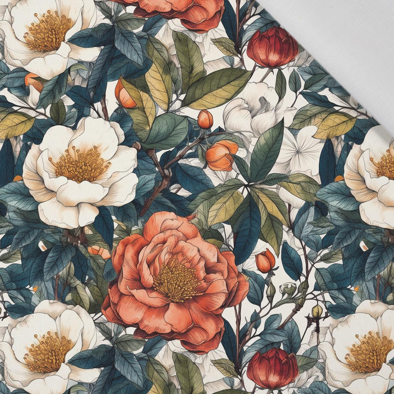 FLOWERS WZ.47 - tkanina wiskozowa