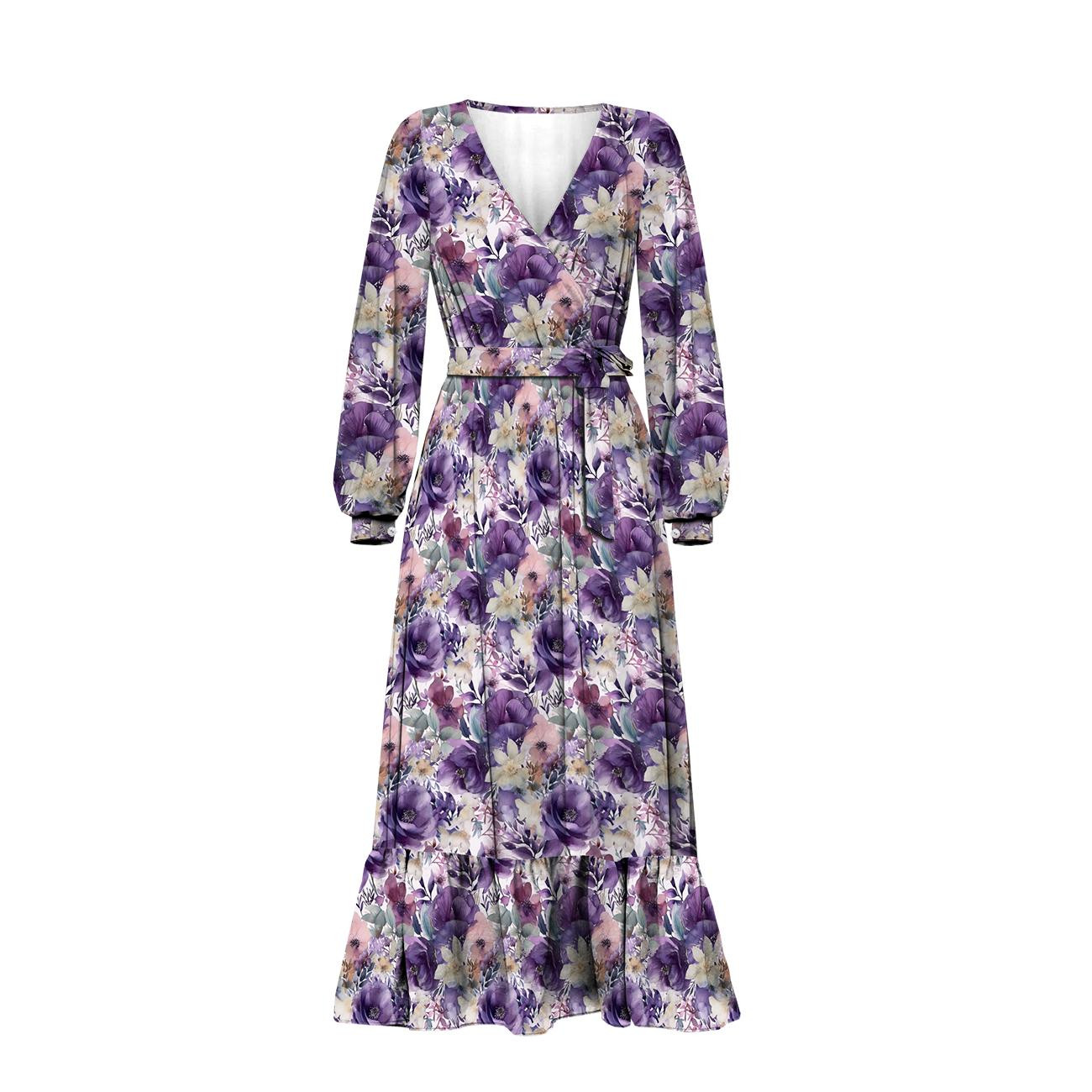FLOWERS WZ.51 - dresówka pętelkowa