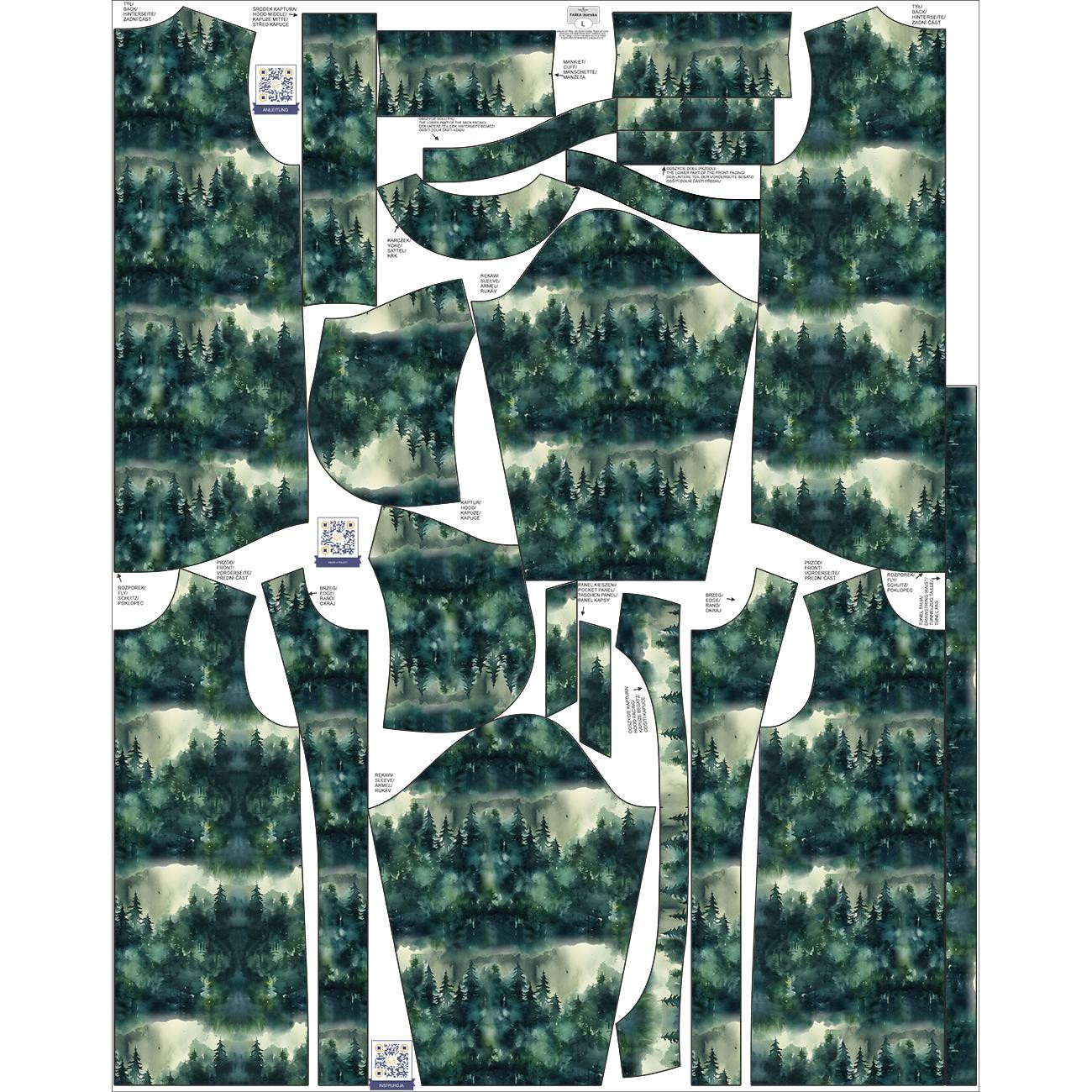 PARKA DAMSKA (ANNA) - FOREST WZ.4 - zestaw do uszycia
