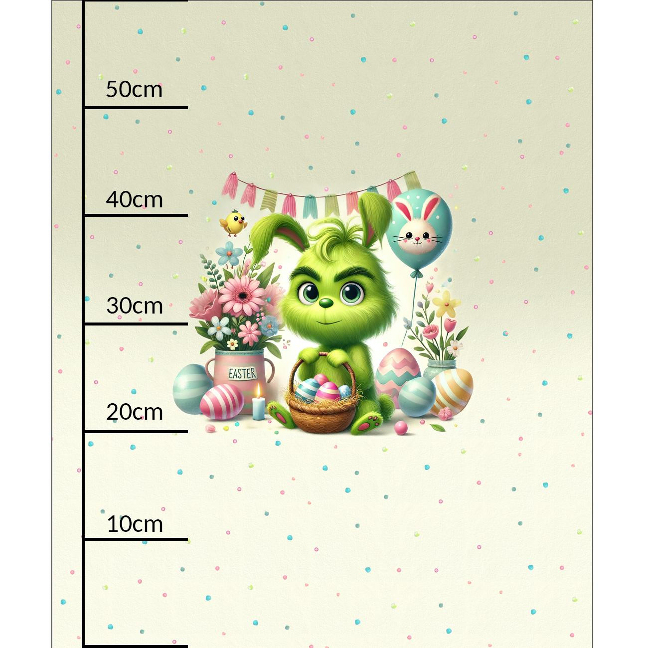 FUNNY EASTER WZ. 5 - panel (60cm x 50cm) dzianina pętelkowa