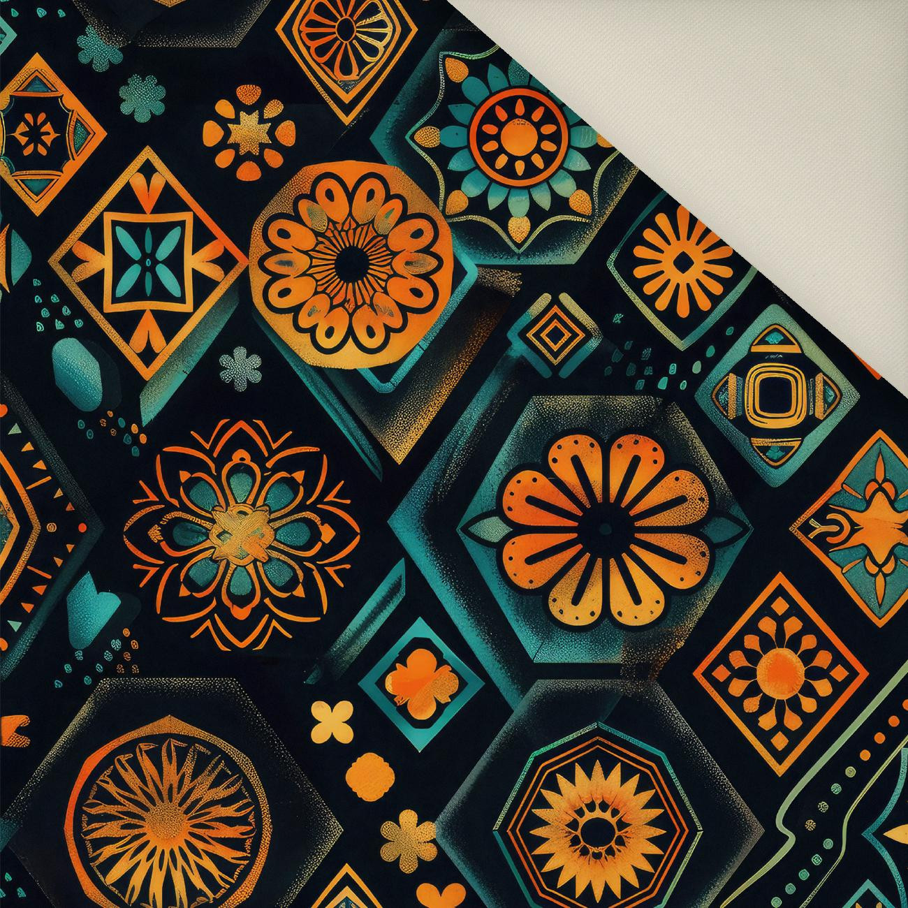 GEOMETRIC WZ. 3- Welur tapicerski