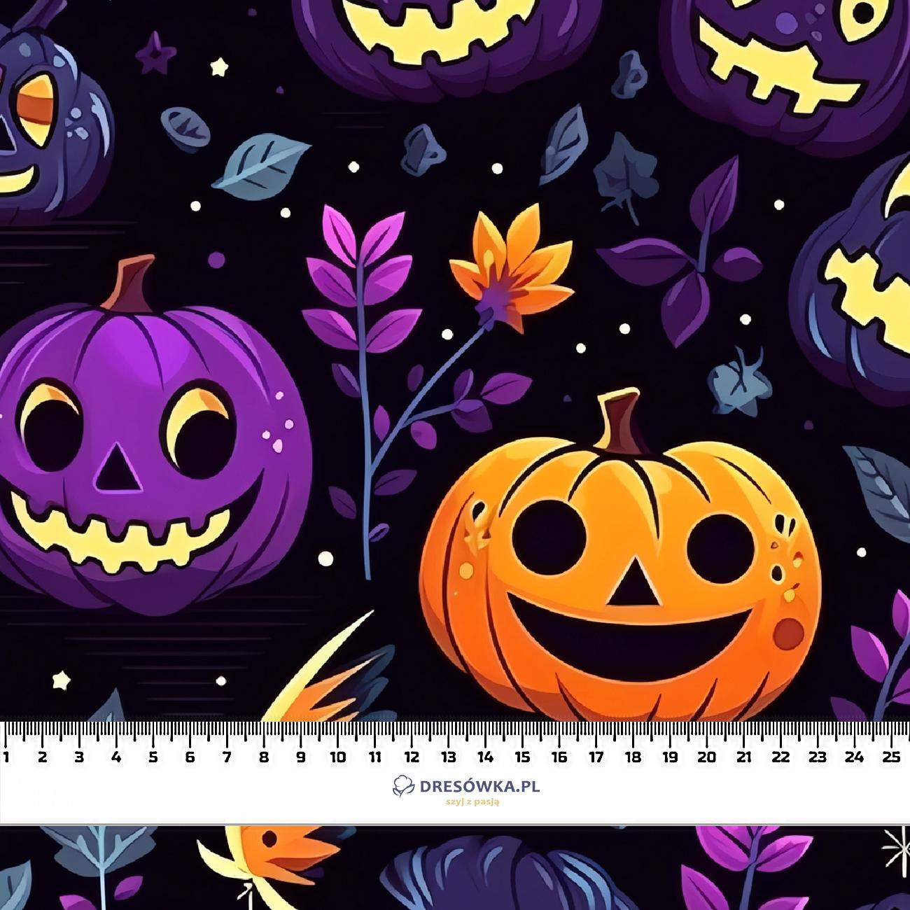 HALLOWEEN wz.19- single jersey z elastanem ITY