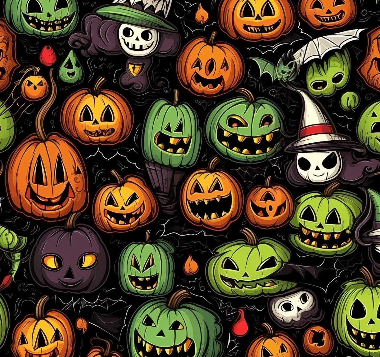 HALLOWEEN wz.1- single jersey z elastanem ITY