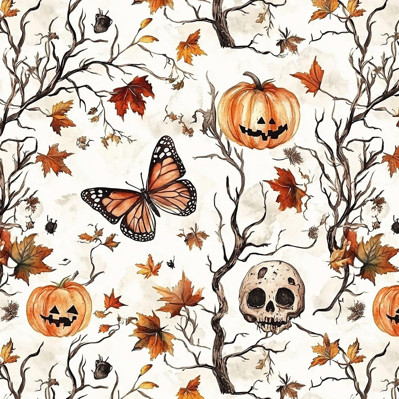 HALLOWEEN WZ. 35 - Hydrofobowa dzianina drapana