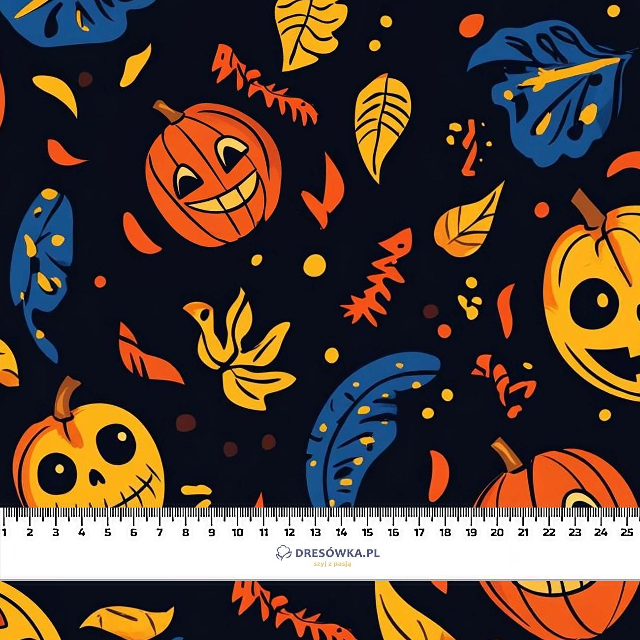HALLOWEEN WZ. 40 - dzianina drapana z elastanem ITY