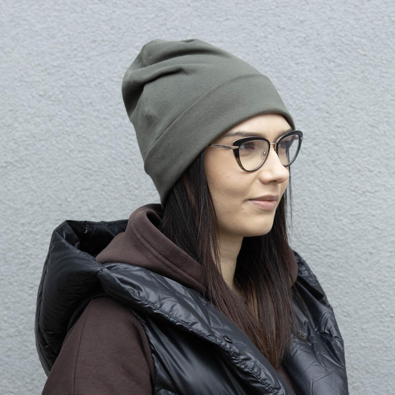 CZAPKA BEANIE - CEMENTOWY - zestaw do uszycia