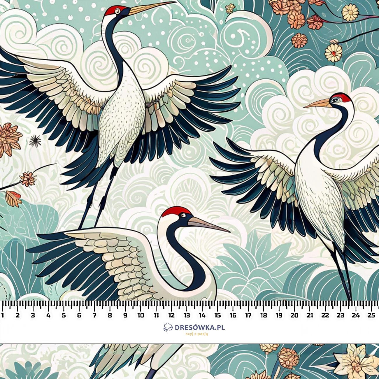Japanese Garden wz.2  (birds) - single jersey 