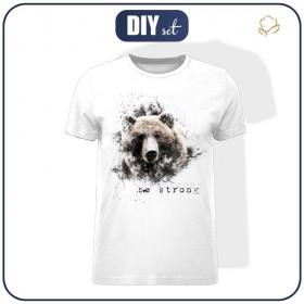 T-SHIRT MĘSKI XL - BE STRONG (BE YOURSELF) - single jersey 