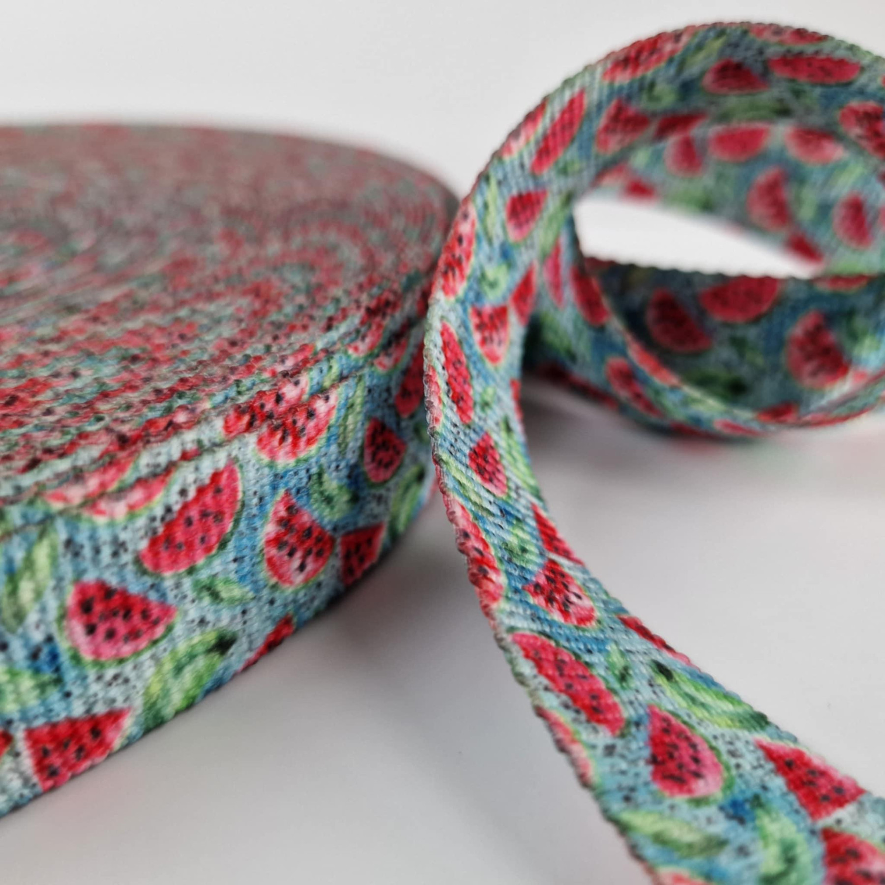 Taśma nośna parciana 25mm - Tutti Frutti wz. 4