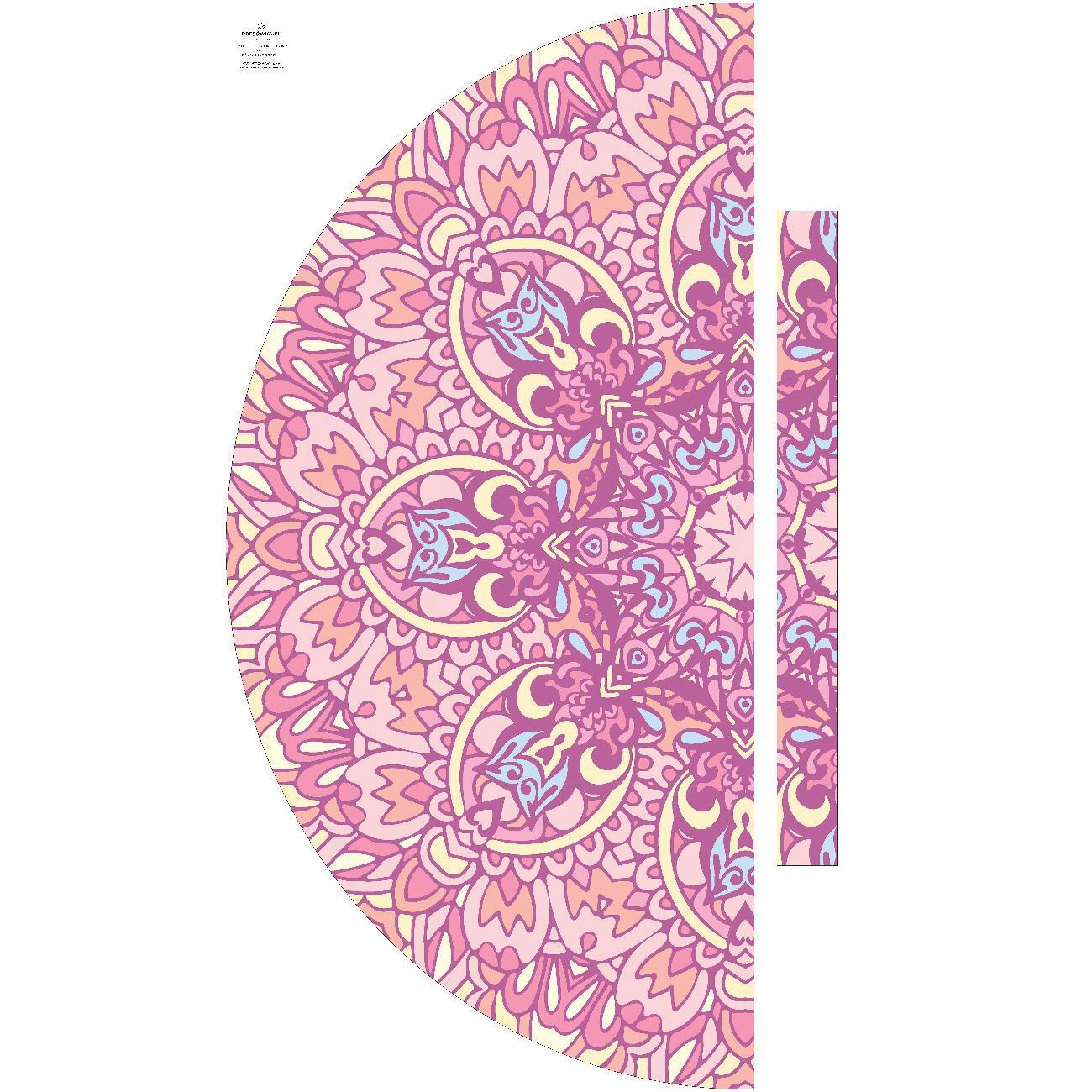 KOLOROWA MANDALA wz. 2 - panel na spódnicę "MAXI" - jersey wiskozowy