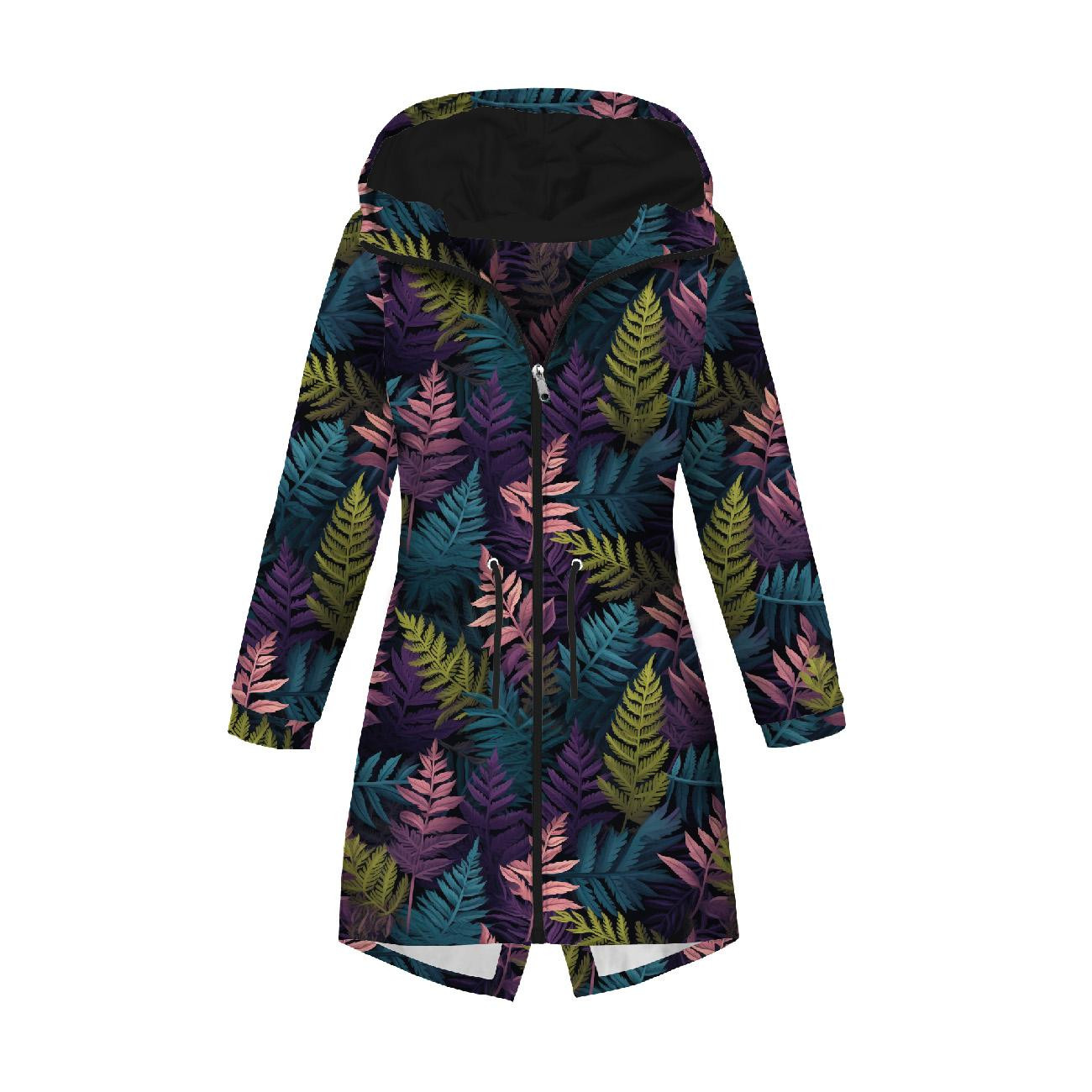 PARKA DAMSKA (ANNA) - LEAVES AND FERNS WZ. 1 -  zestaw do uszycia