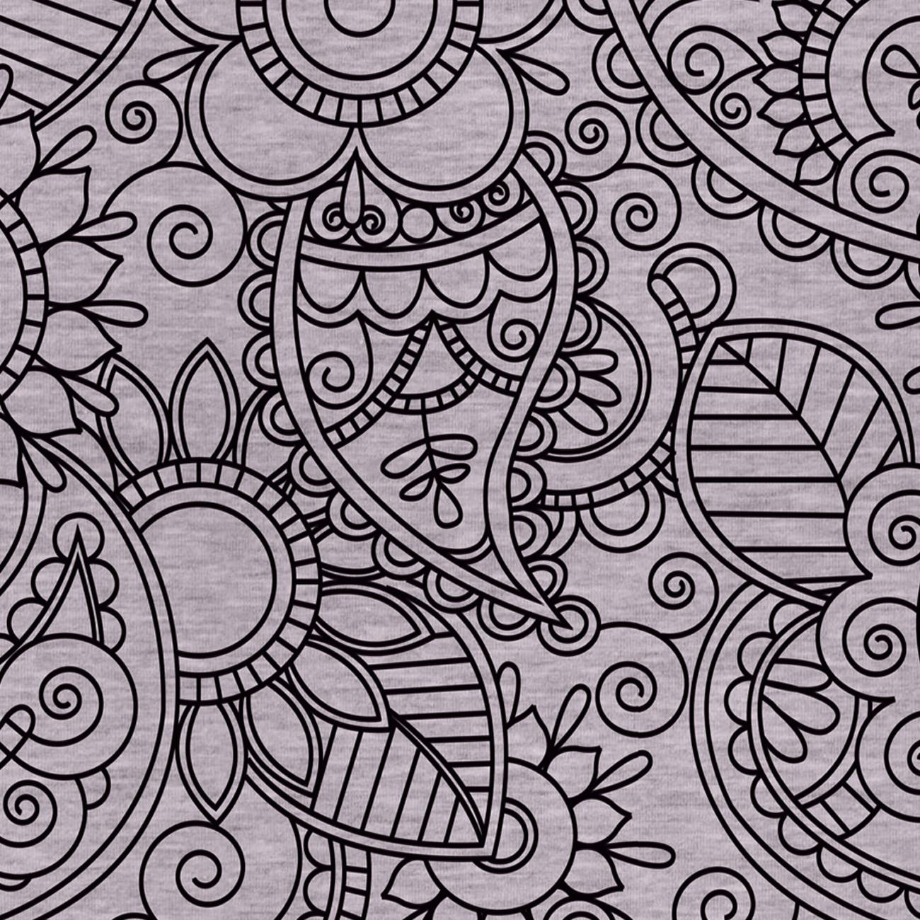 MEHNDI CZARNE / melanż jasnoszary - lycra 300g