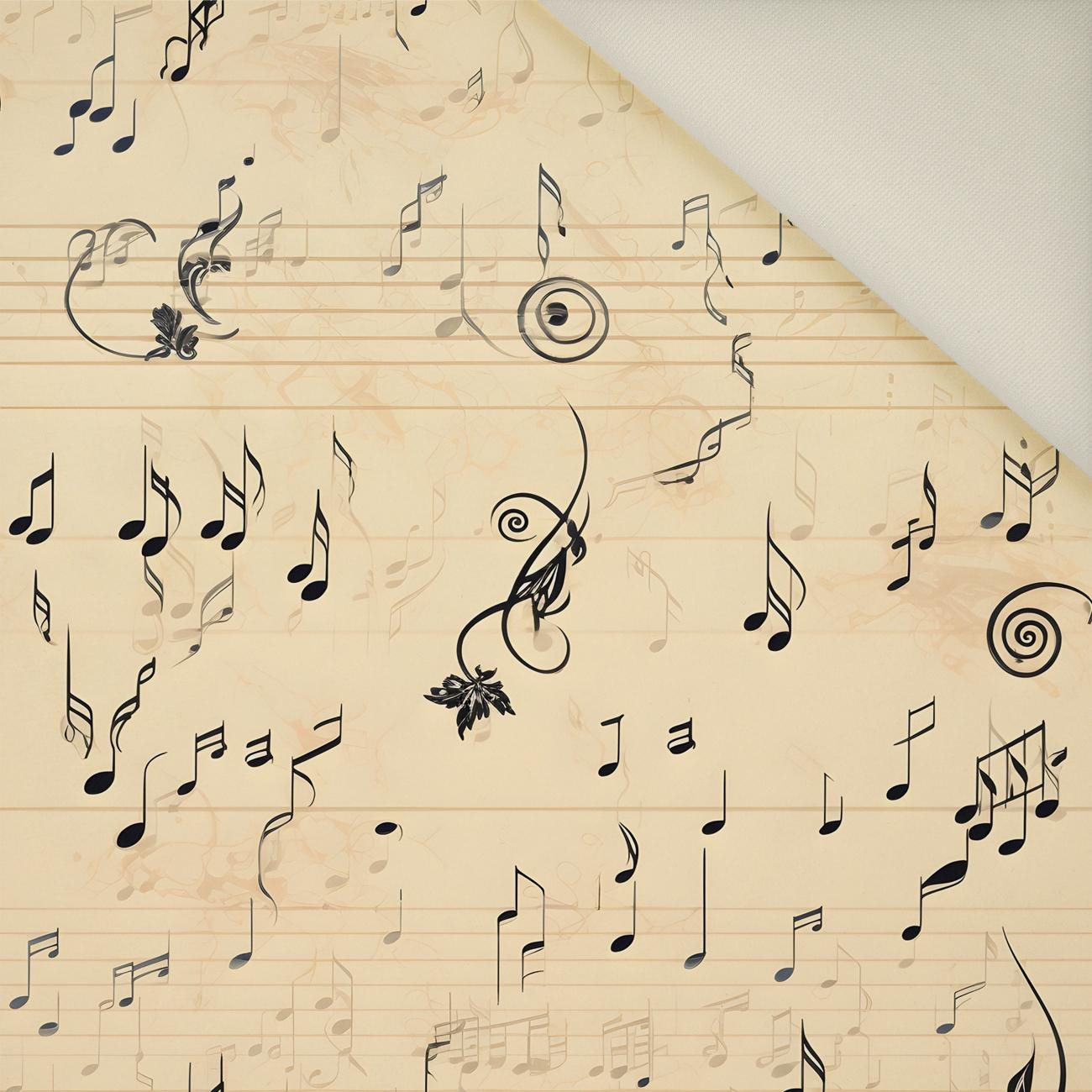 MUSIC NOTES WZ. 2- Welur tapicerski