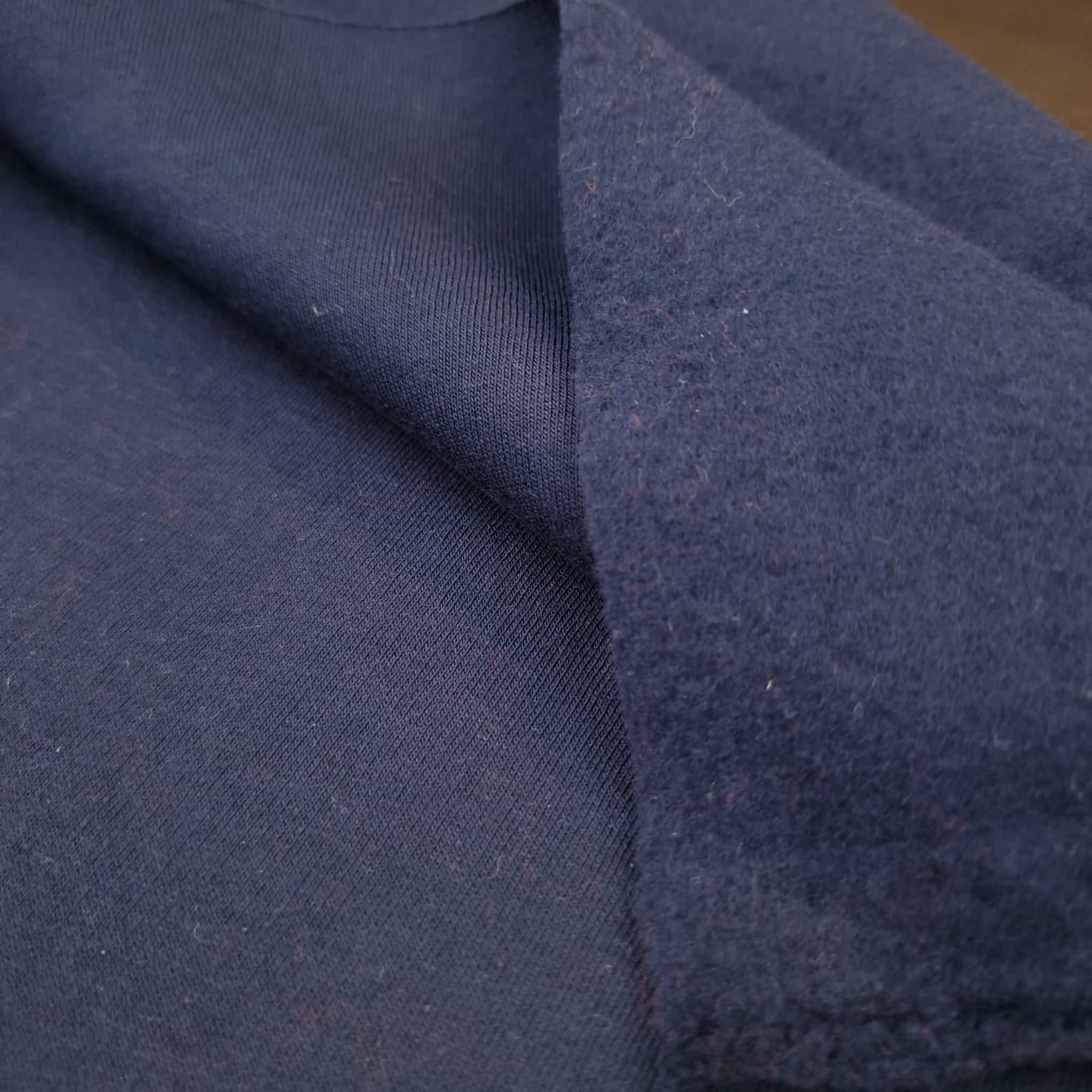 Gruba dresówka drapana D300 - NAVY (D-28)