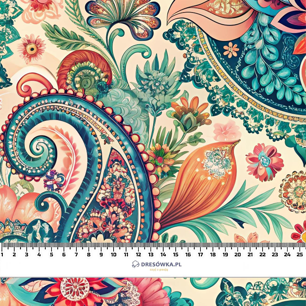 PAISLEY wz.19 - Jersey wiskozowy