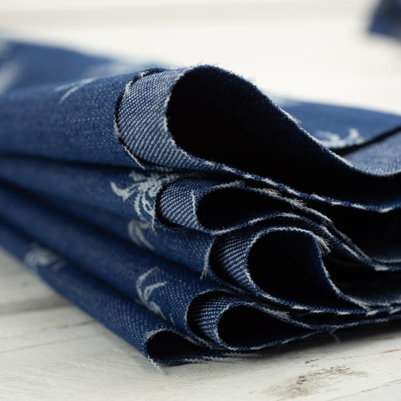 PAJĄKI / jasny jeans - tkanina jeansowa TJ195