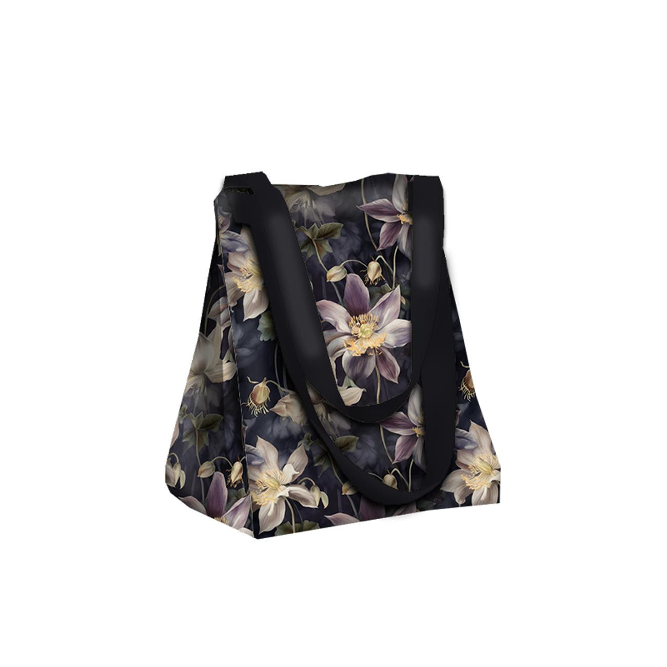 Torba XL z saszetką 2 w 1 - PASTEL FLOWERS WZ.3 - zestaw do uszycia
