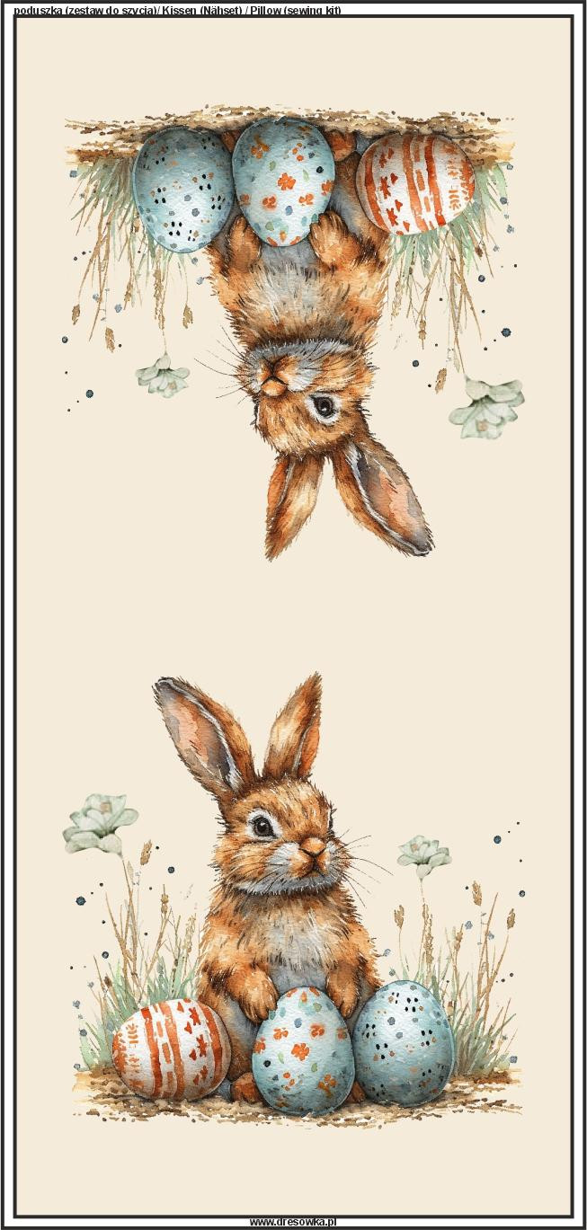 PODUSZKA 45X45 - HAPPY EASTER wz.4 - zestaw do uszycia