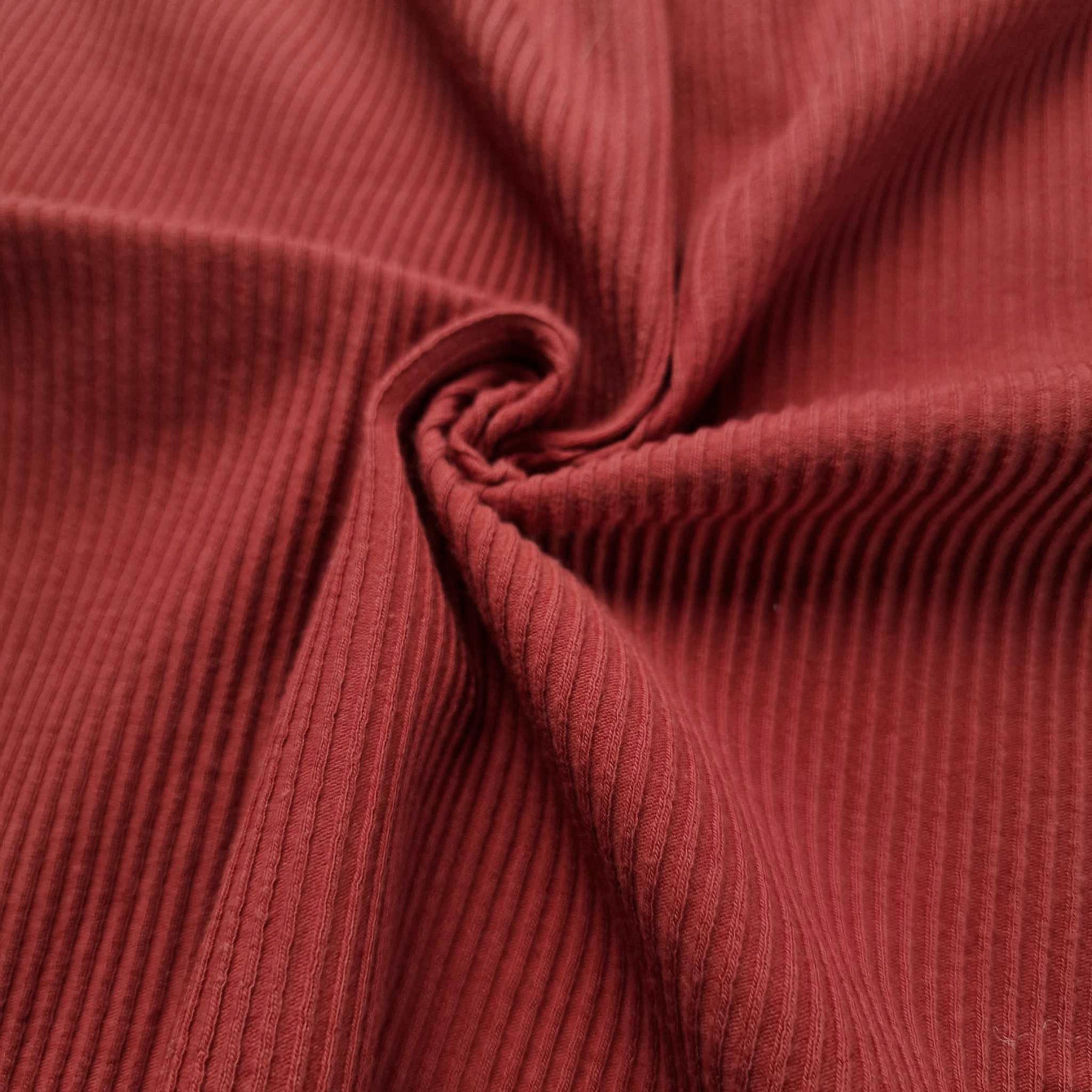 RIB JERSEY - POTTERS CLAY / ceglany