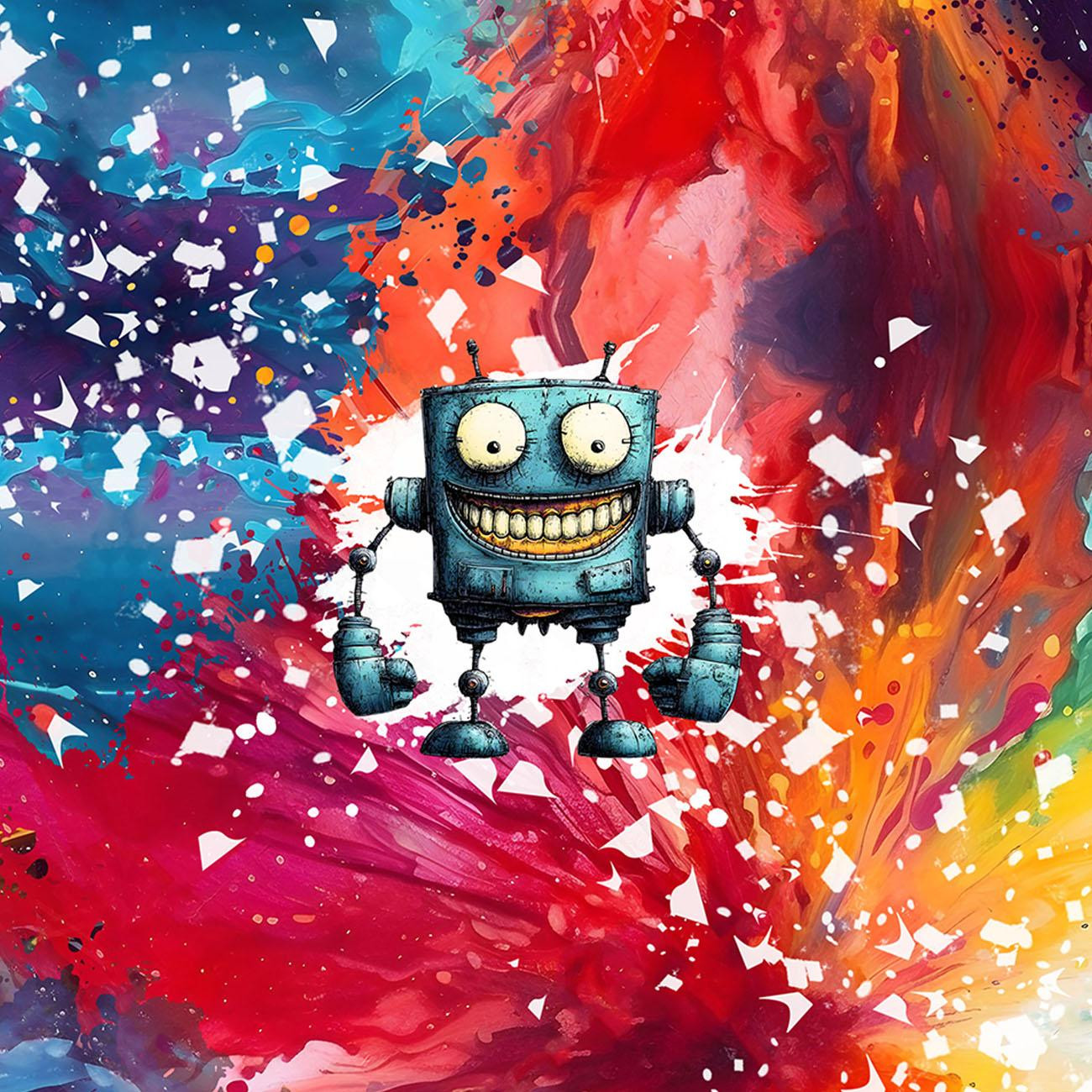 ROBOT WZ.7 - panel (60cm x 50cm) dzianina pętelkowa