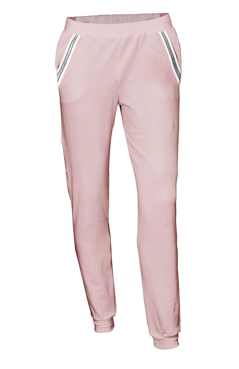 Spodnie dresowe damskie - róż kwarcowy L-XL