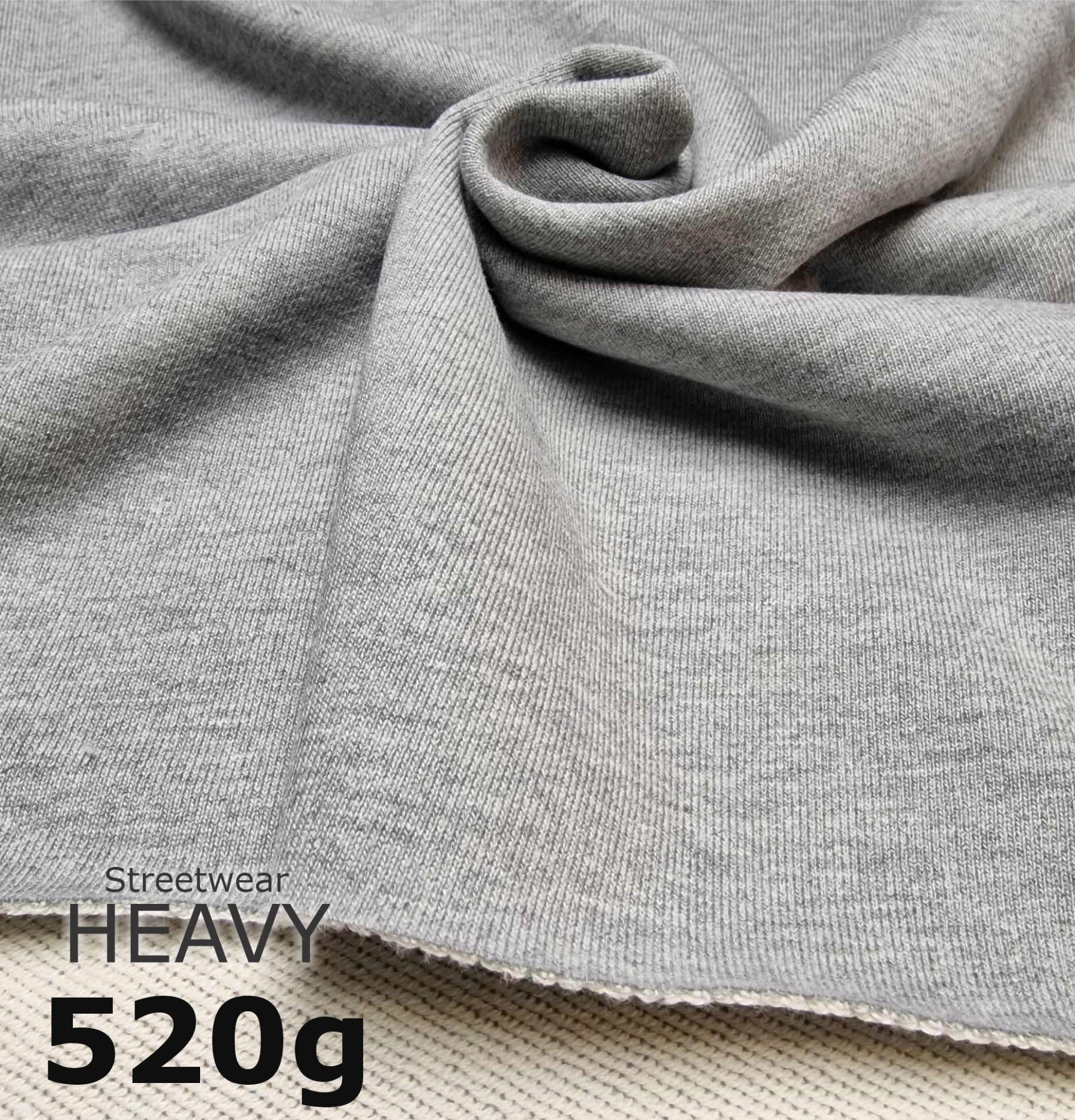 DRESÓWKA DIAGONALNA / HEAVY 520g - MELANŻ JASNOSZARY