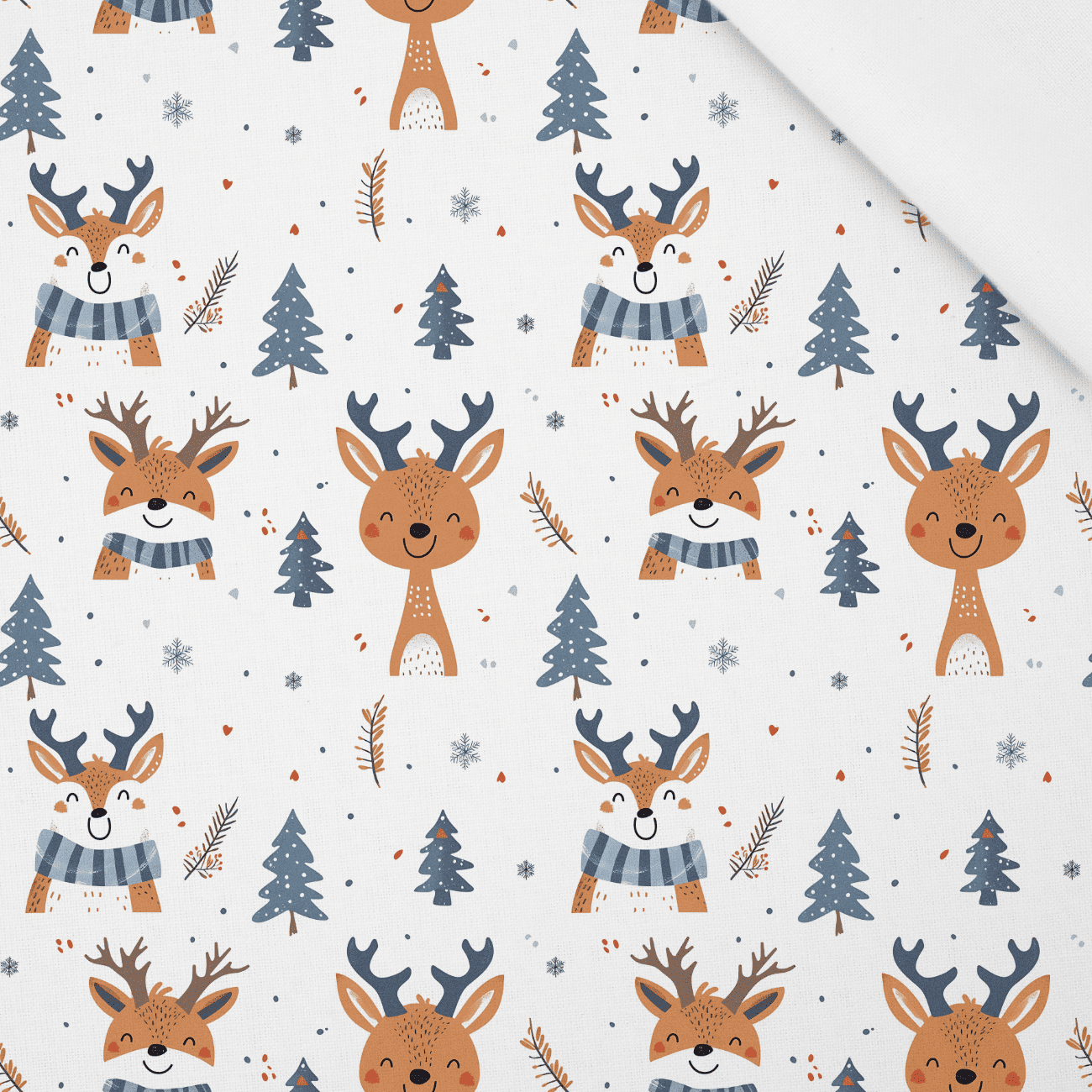 LET IS SNOW wz.11 - tkanina bawełniana