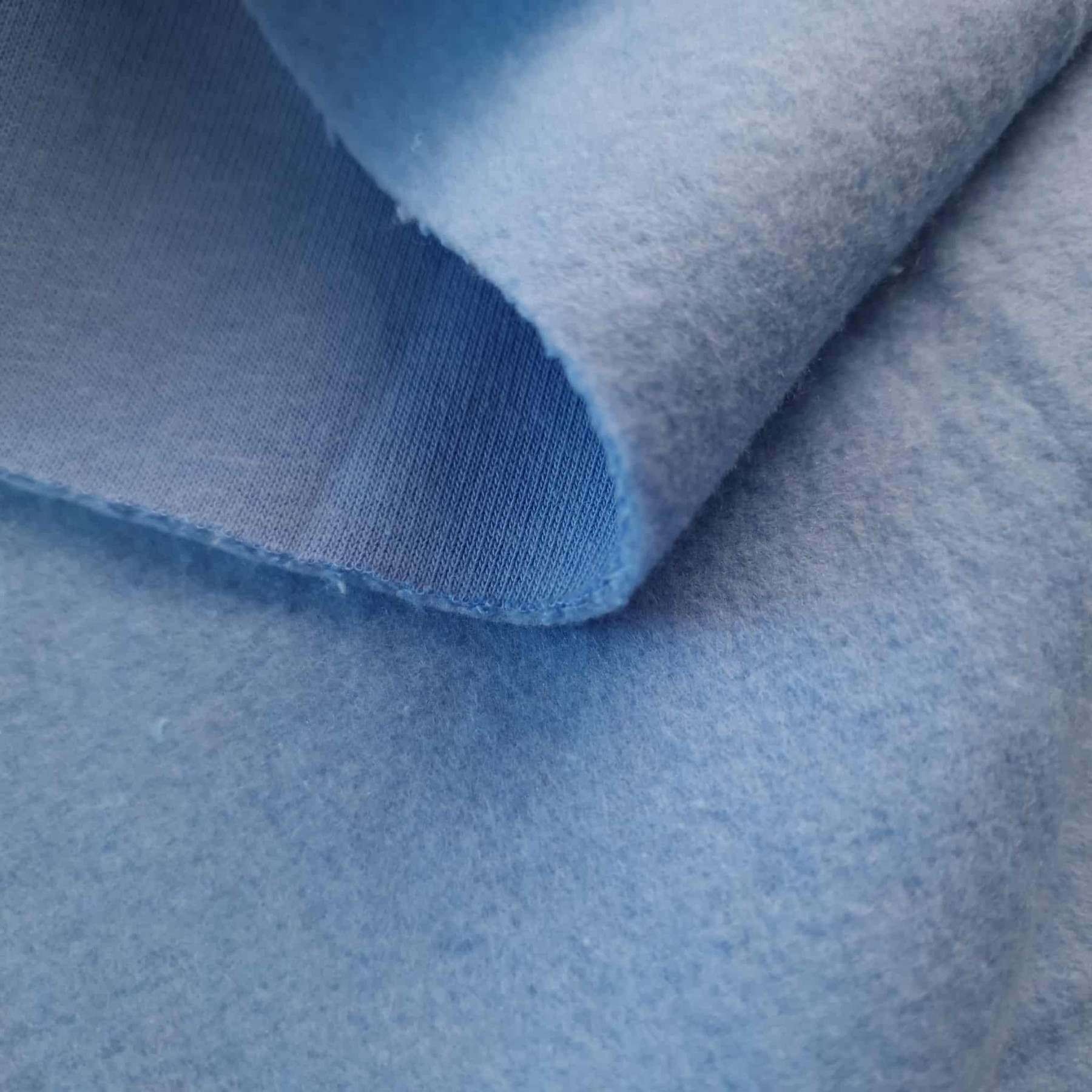 M-23 LIGHT BLUE - gruba dresówka drapana D300