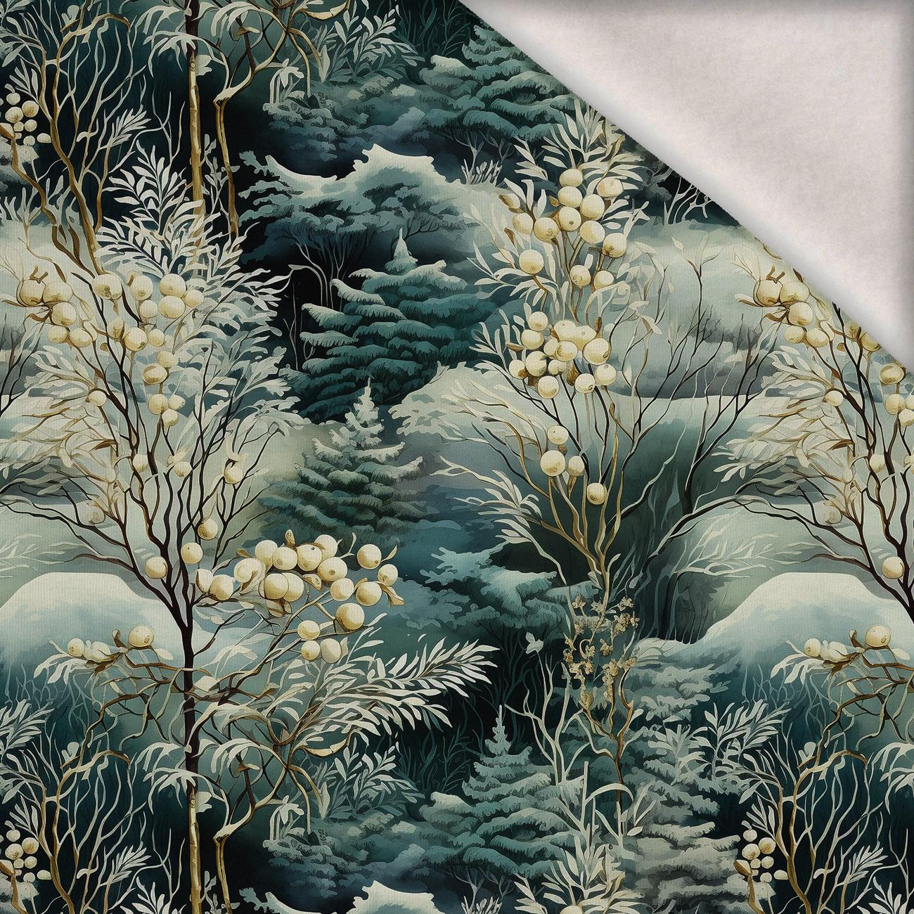 WINTER FOREST WZ. 3 - dzianina drapana z elastanem ITY