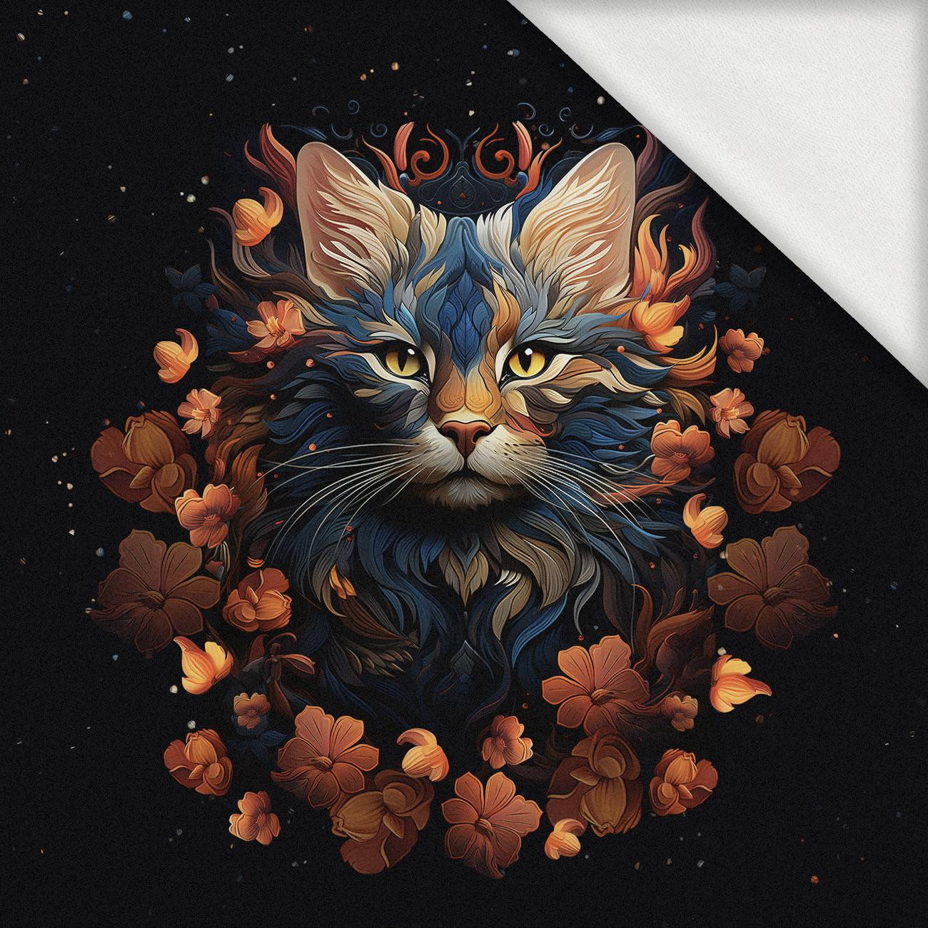 ANIMALS MANDALA wz.3 - PANEL (60cm x 50cm) dzianina pętelkowa z elastanem ITY