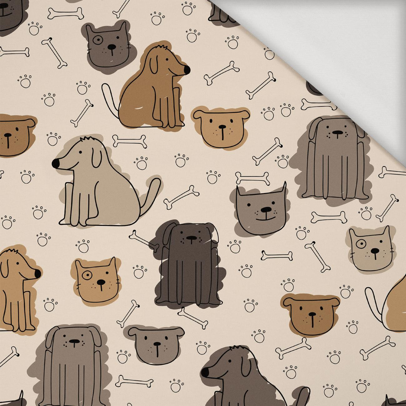 ANIMALS WZ.1 - Jersey wiskozowy