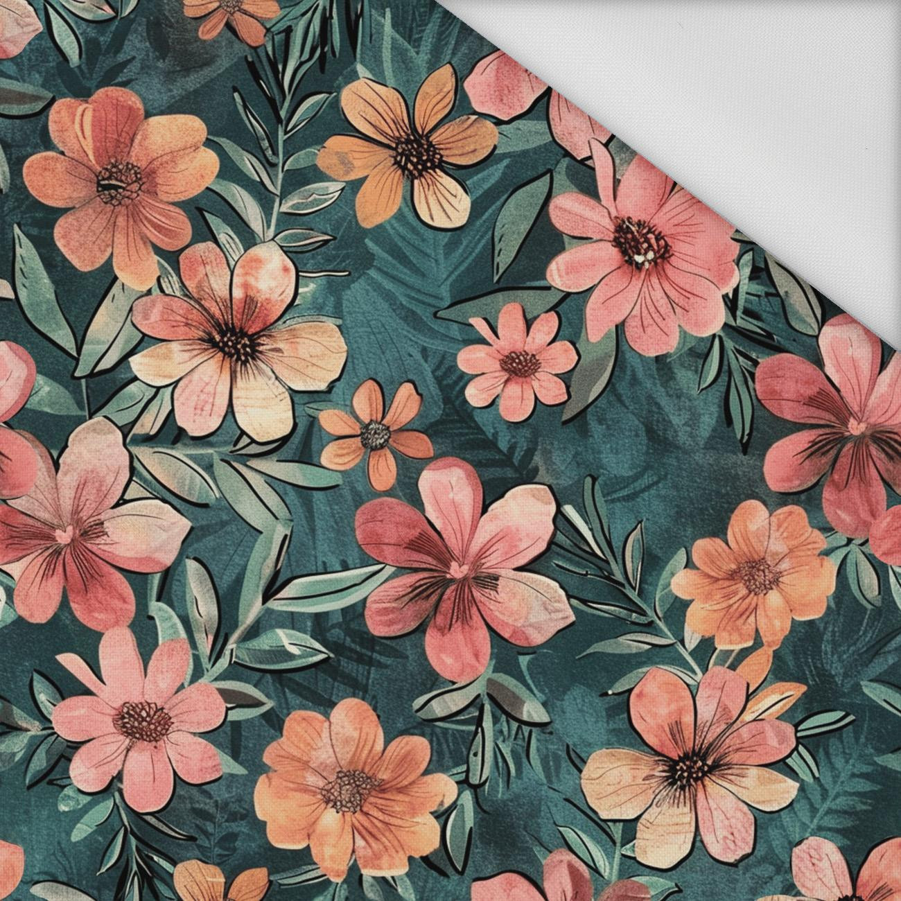 AUTUMN FLOWERS WZ. 1 - tkanina wodoodporna