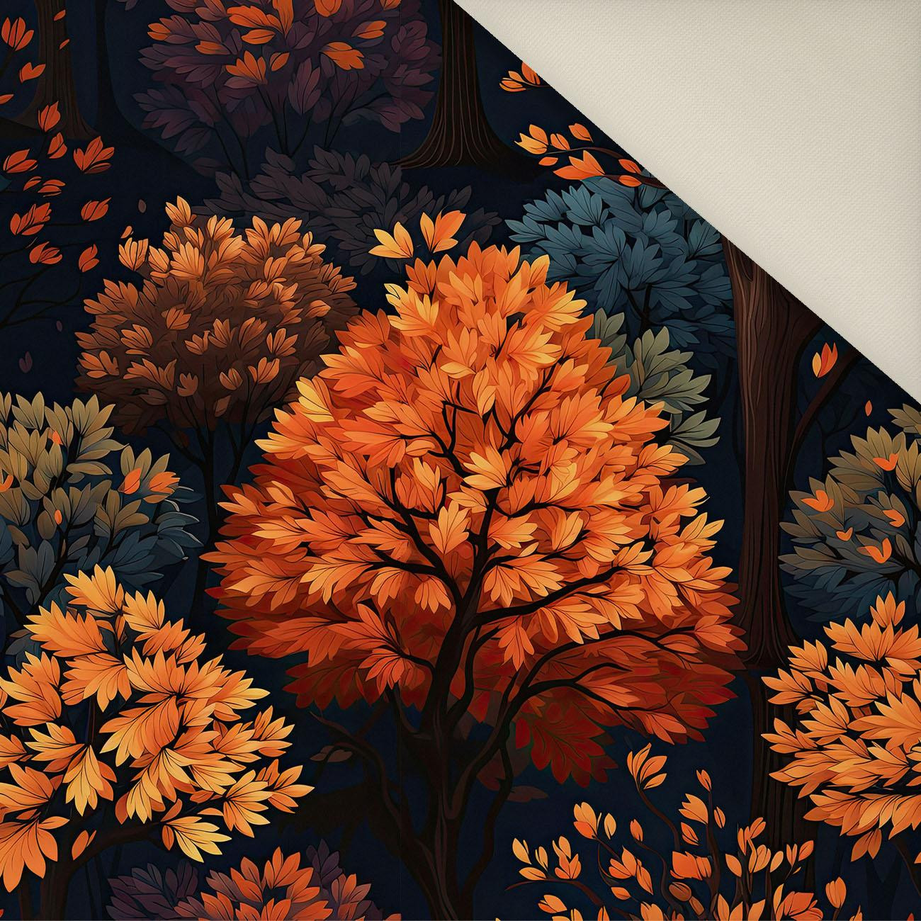 AUTUMN FOREST WZ. 1- Welur tapicerski
