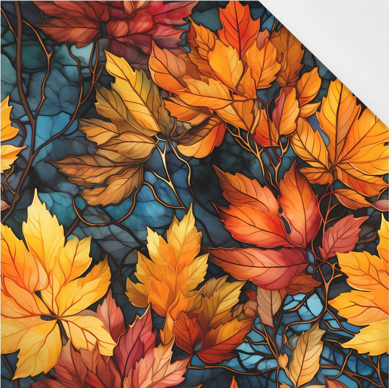AUTUMN TIME WZ. 8 - tkanina bawełniana