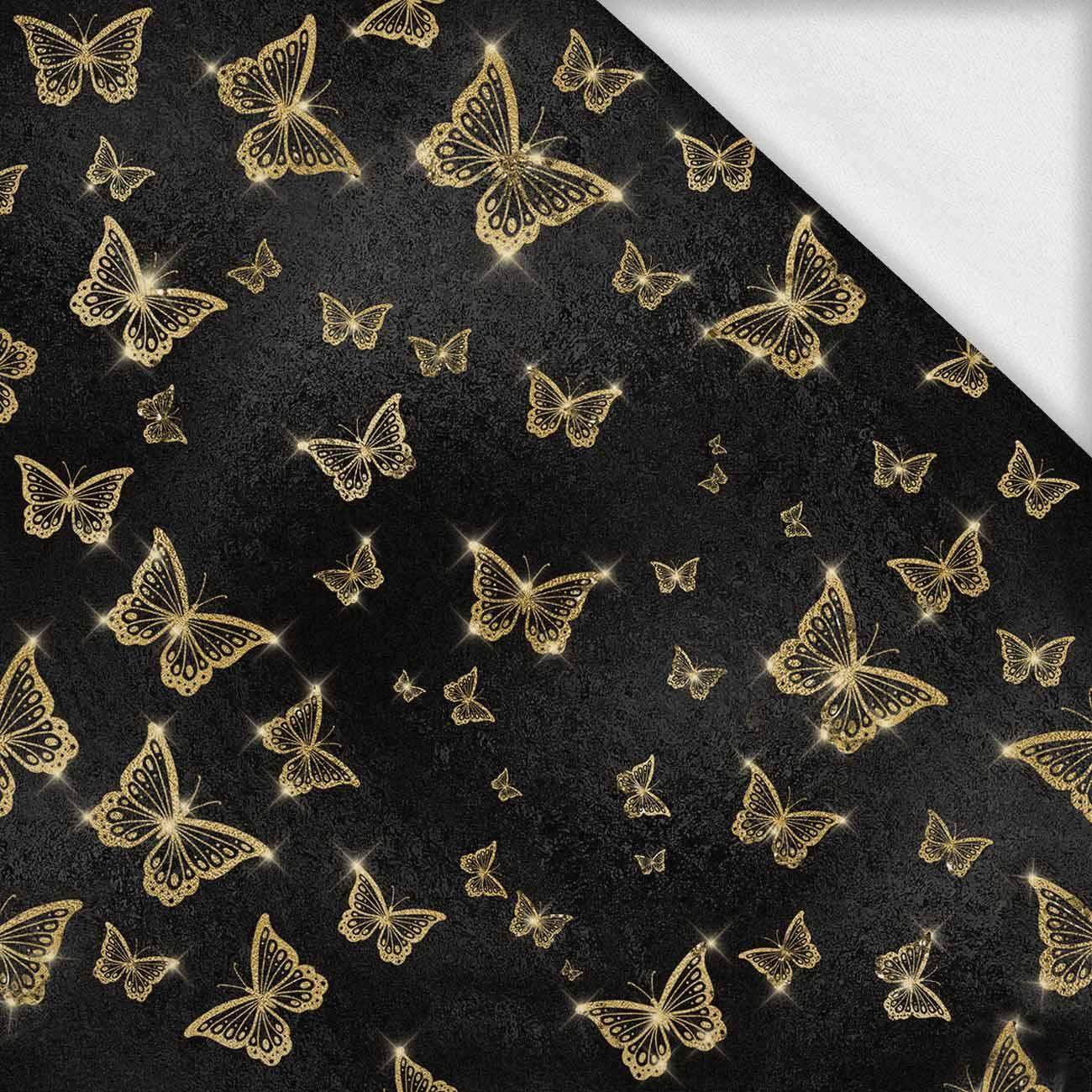 BLACK & GOLD GLAMOUR wz. 4 - dzianina pętelkowa z elastanem ITY